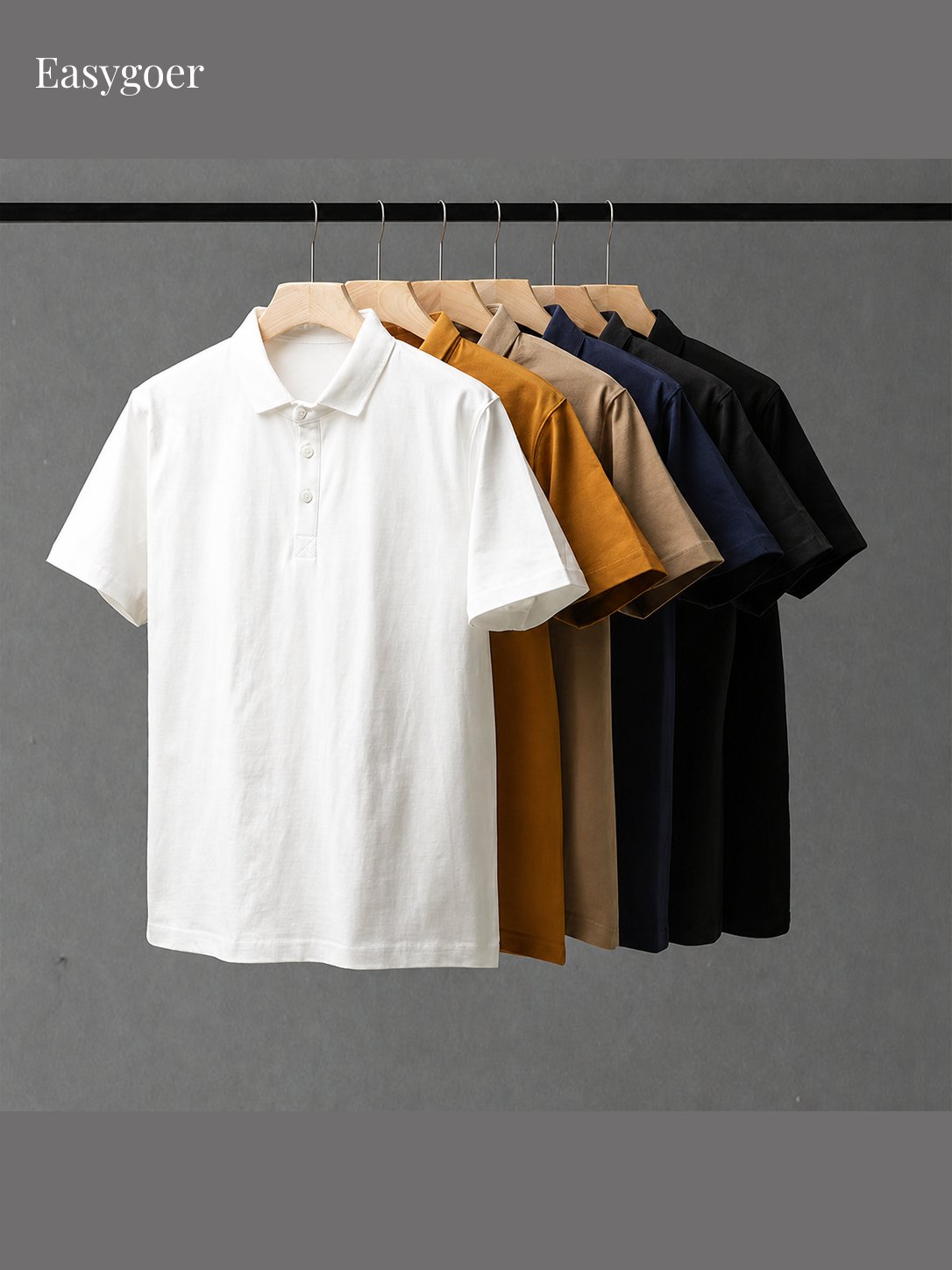 320G Heavyweight Cotton Short-Sleeve Polo Shirt