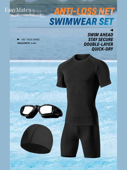 Men's Quick‑Dry Modest Swimwear Set