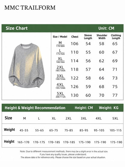 Men's Relaxed Contrast Panel Crewneck Sweatshirt