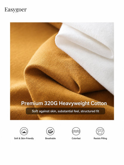 320G Heavyweight Cotton Short-Sleeve Polo Shirt