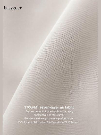 Minimalist Air-Layer Crewneck Sweatshirt