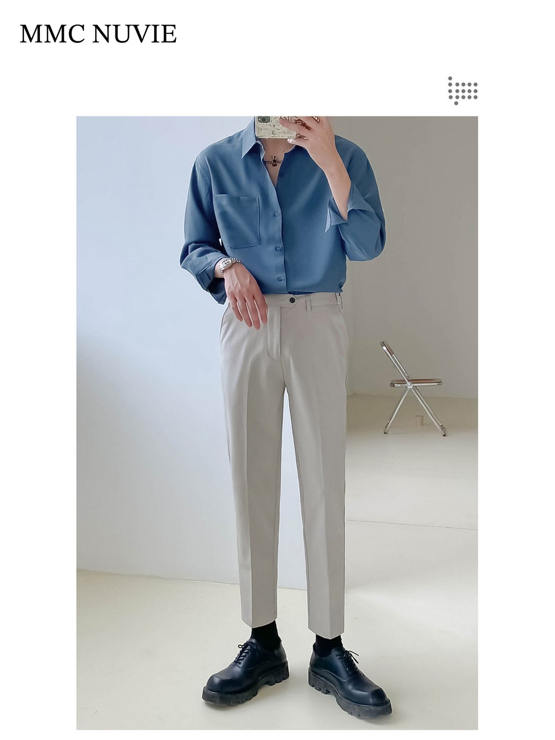 Men's Relaxed Silky Long Sleeve Shirt