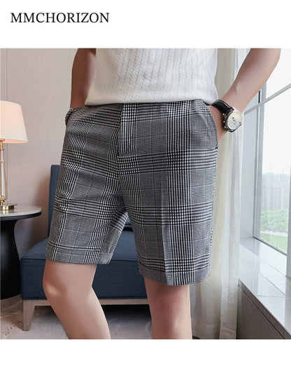 Men's Classic Plaid Tailored Shorts