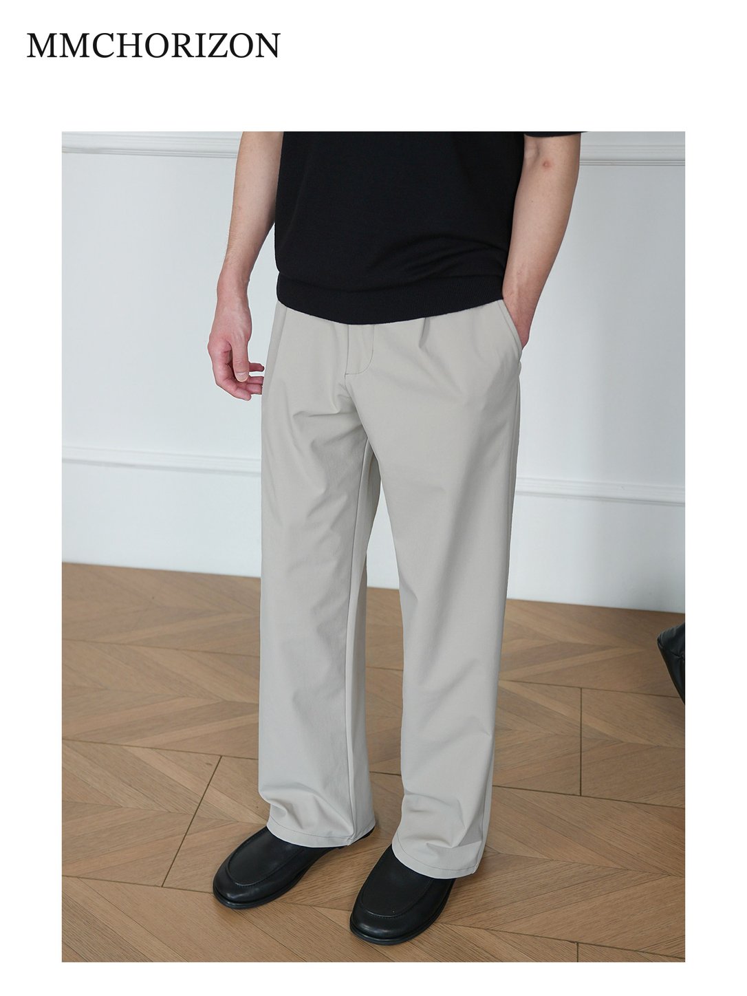 Men's Minimalist Wide-Leg Tailored Pants