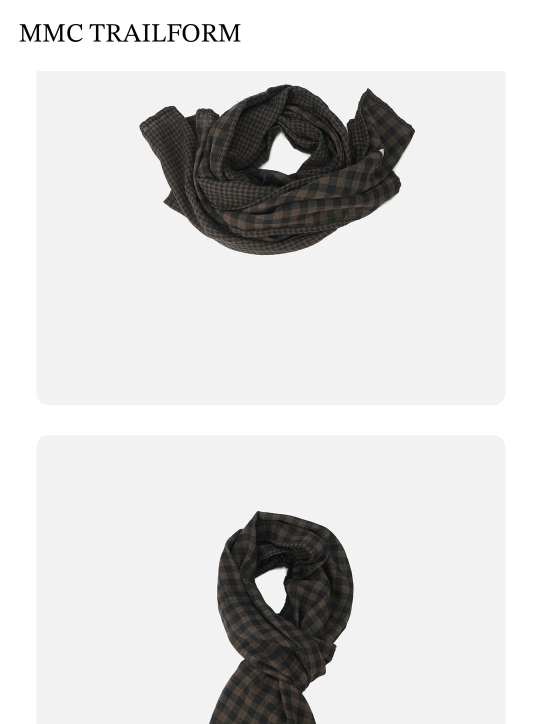 Unisex Vintage Checkered Lightweight Scarf