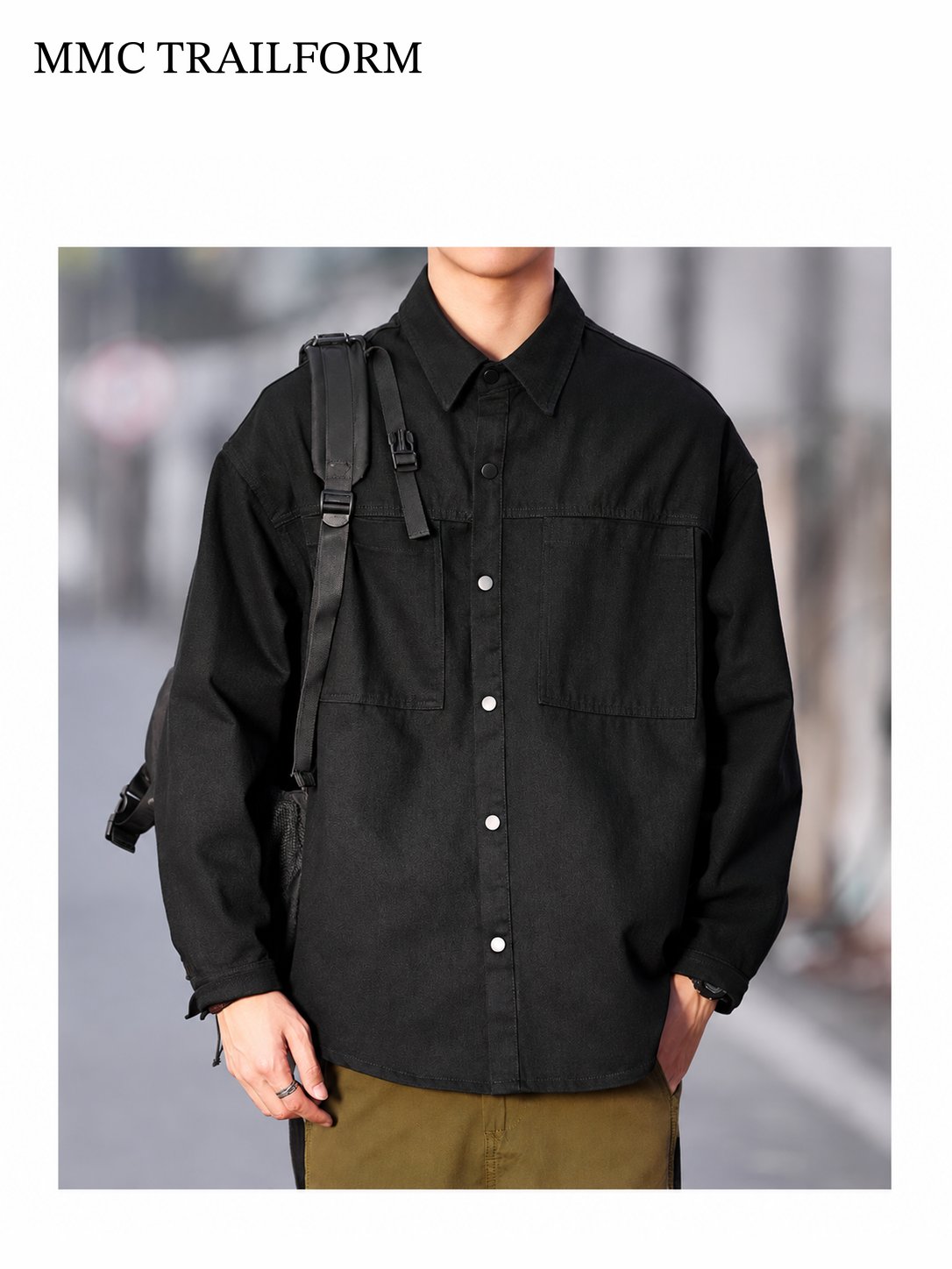 Men's Vintage Washed Utility Overshirt