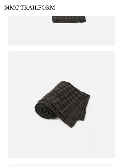 Unisex Vintage Checkered Lightweight Scarf