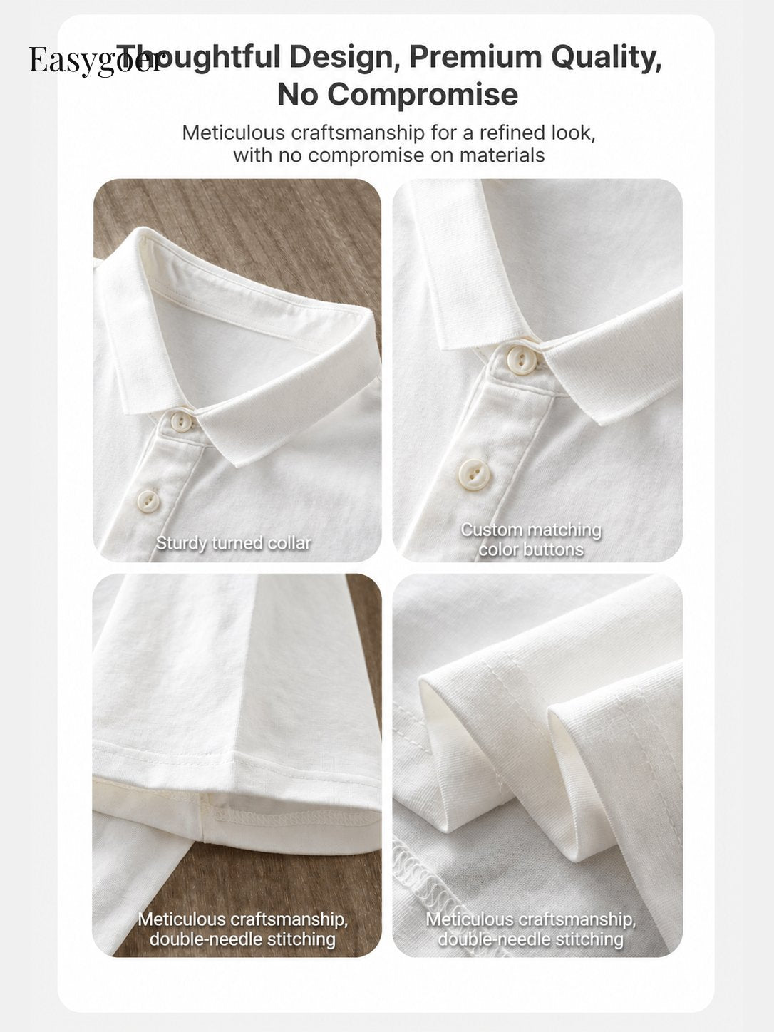 320G Heavyweight Cotton Short-Sleeve Polo Shirt
