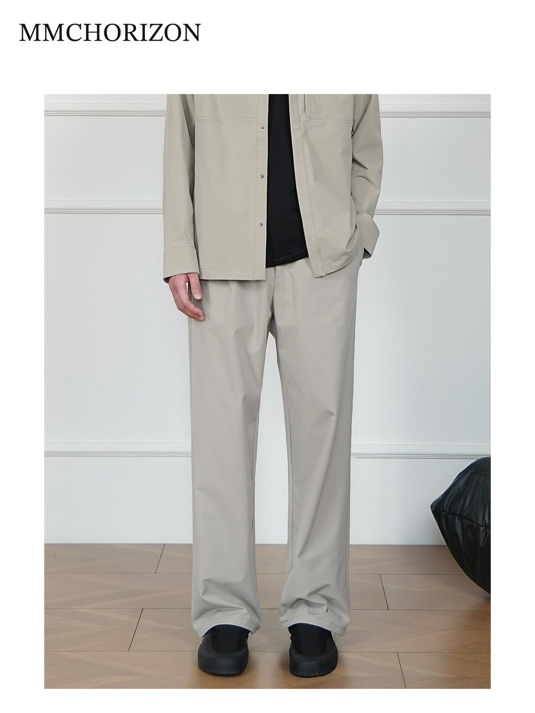 Men's Minimalist Wide-Leg Tailored Pants