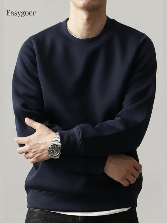 Minimalist Air-Layer Crewneck Sweatshirt