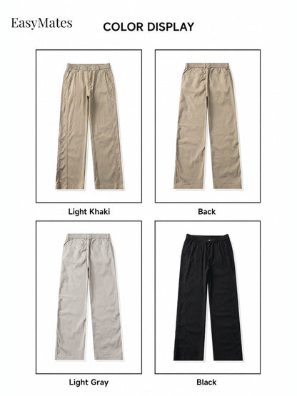 Men's Straight‑Leg Casual Pants