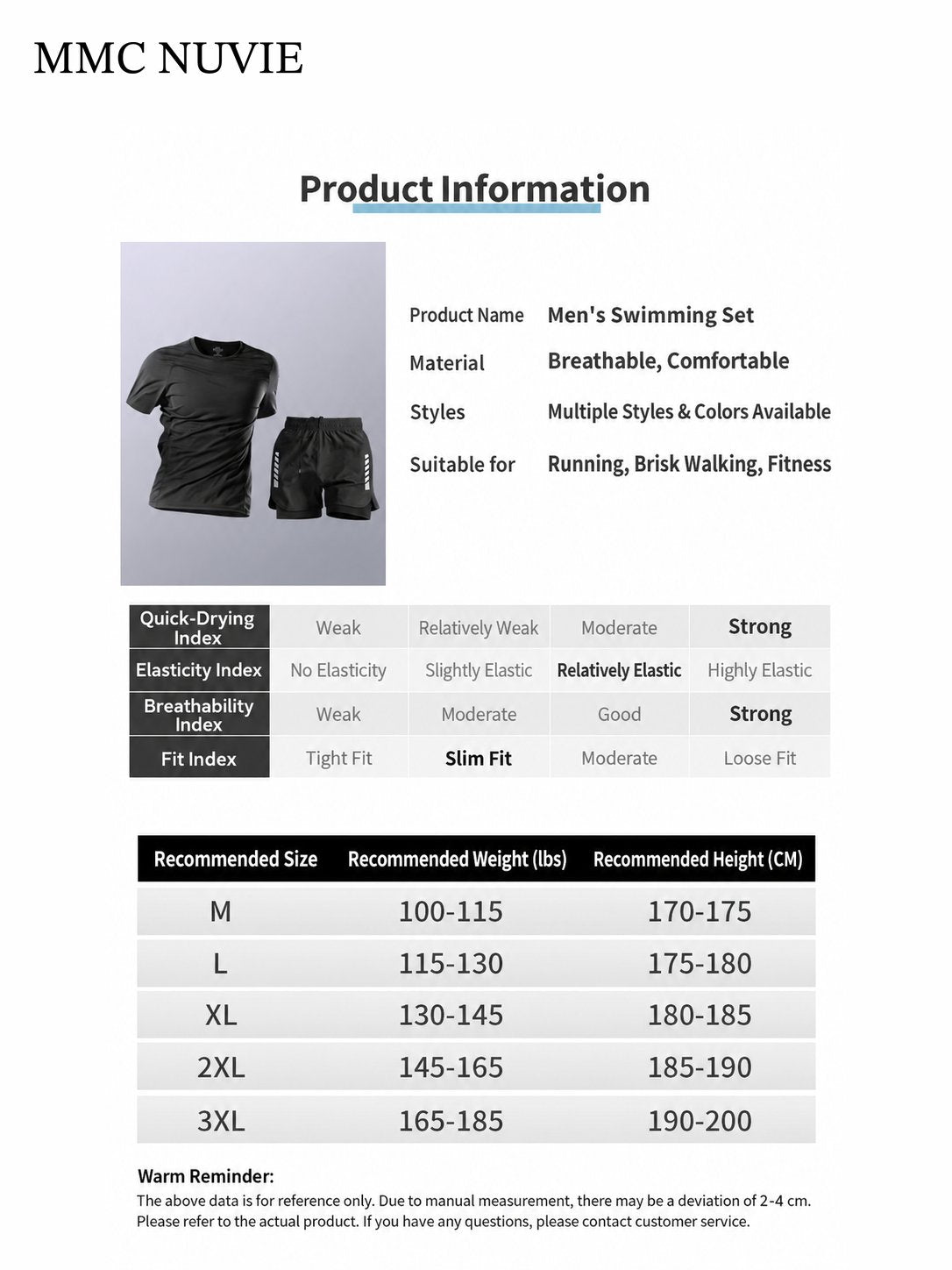 Men's 2-in-1 Quick-Dry Swim Sets
