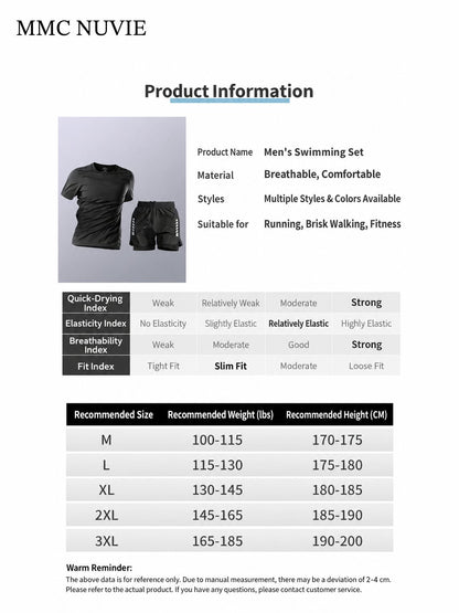 Men's 2-in-1 Quick-Dry Swim Sets