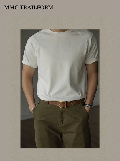 Men's Heavyweight Raglan Cotton T-Shirt