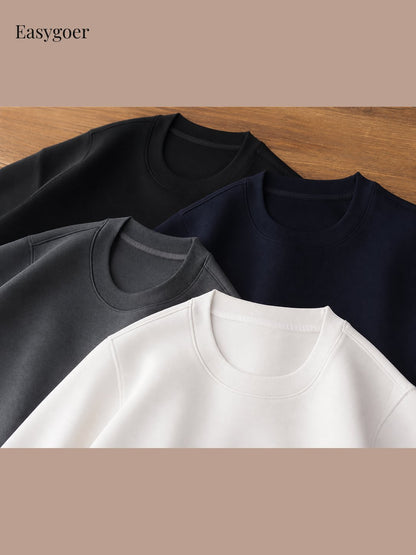 Minimalist Air-Layer Crewneck Sweatshirt