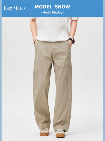 Men's Straight‑Leg Casual Pants