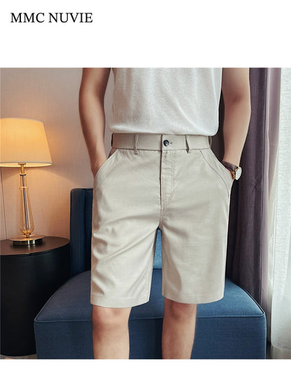 Men's Linen-Blend Tailored Bermuda Shorts