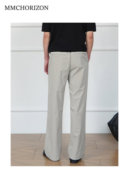 Men's Minimalist Wide-Leg Tailored Pants