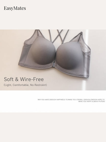 Women's Front‑Closure Wireless Bra