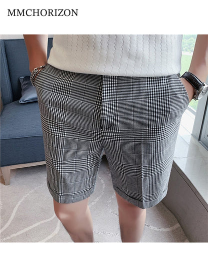 Men's Classic Plaid Tailored Shorts