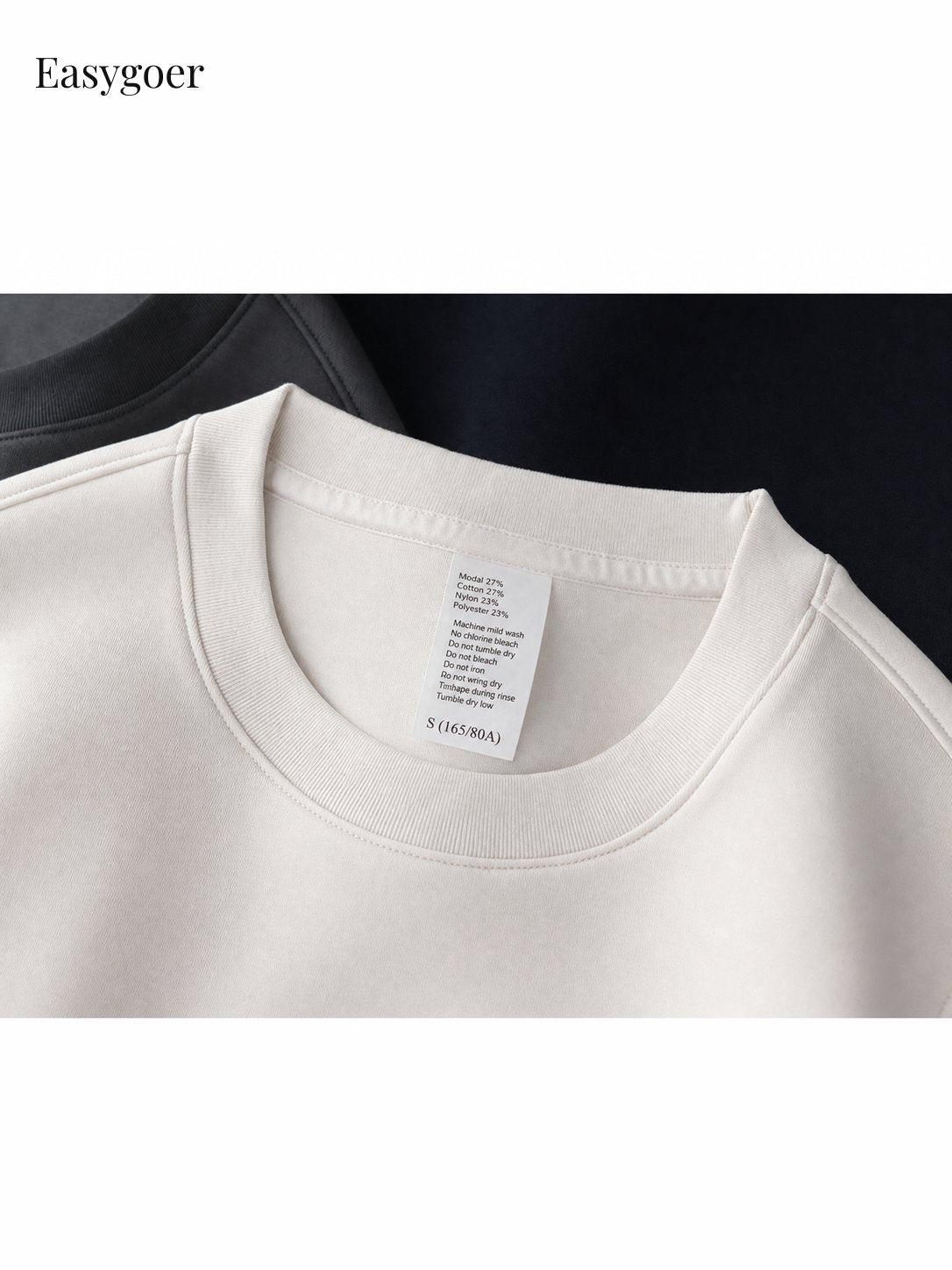 Minimalist Air-Layer Crewneck Sweatshirt