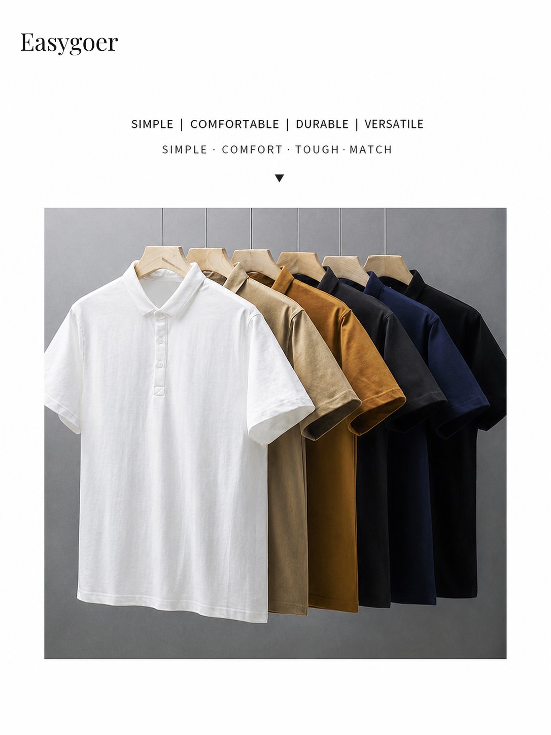 320G Heavyweight Cotton Short-Sleeve Polo Shirt