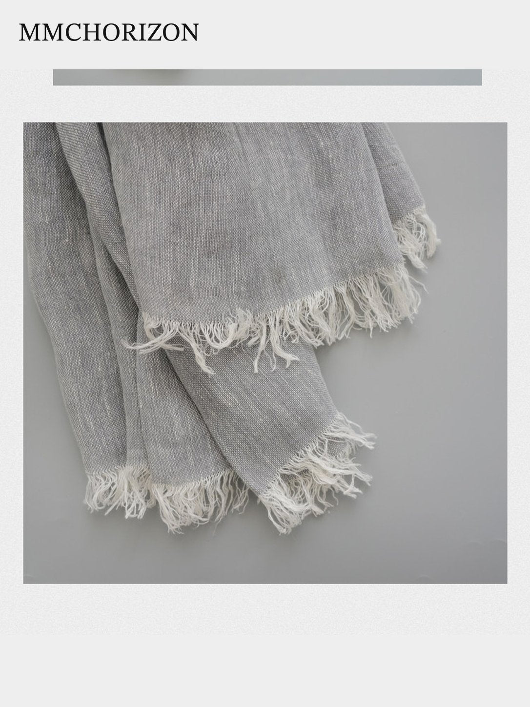 Unisex Soft Cotton Fringed Scarf