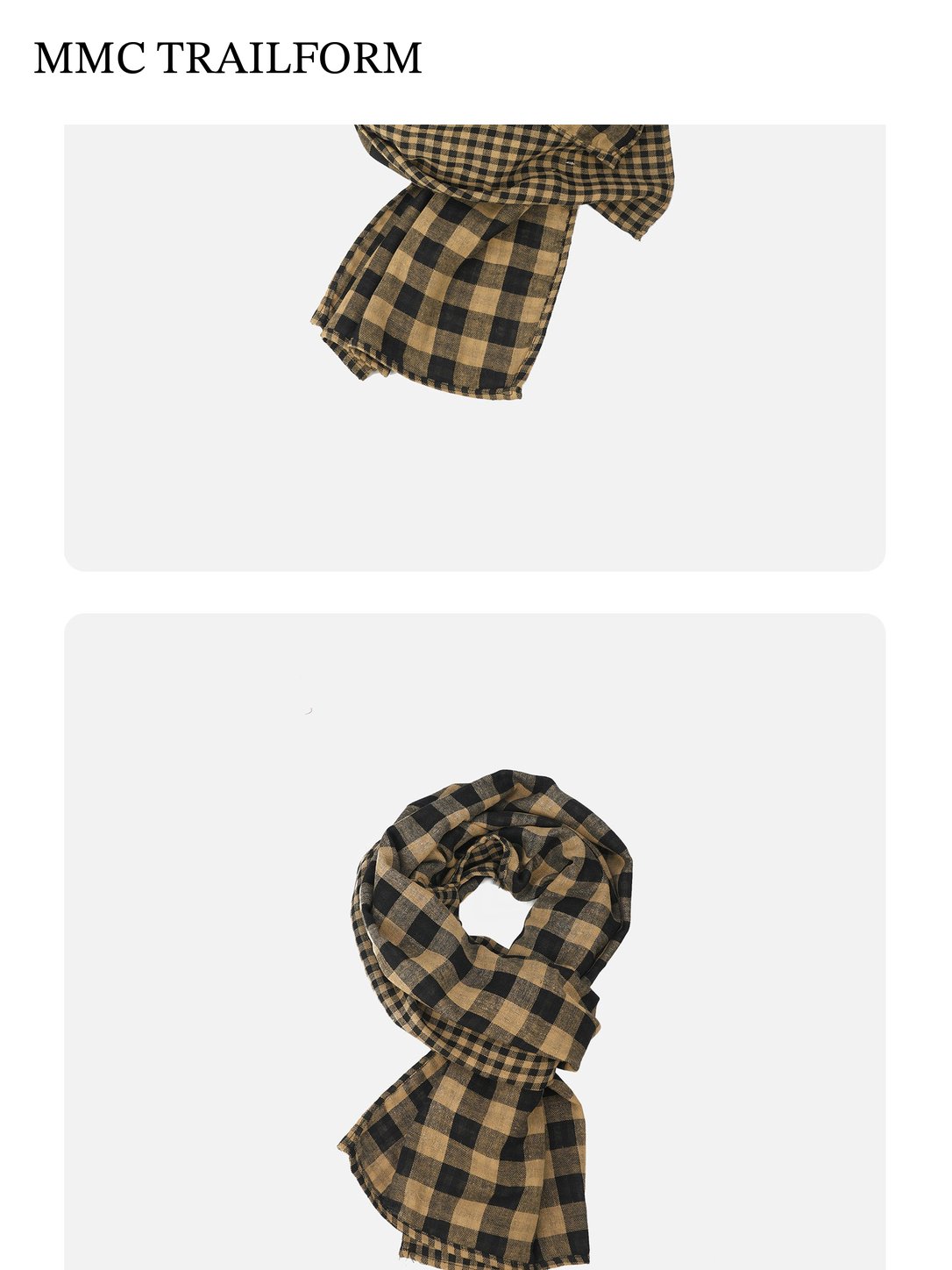 Unisex Vintage Checkered Lightweight Scarf