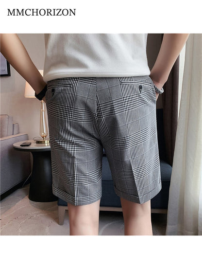 Men's Classic Plaid Tailored Shorts