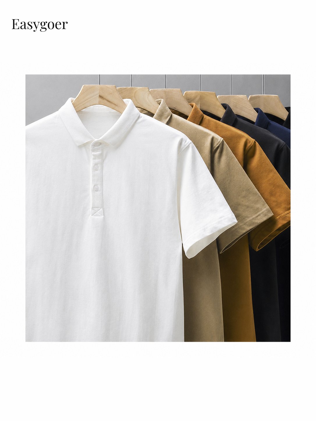 320G Heavyweight Cotton Short-Sleeve Polo Shirt