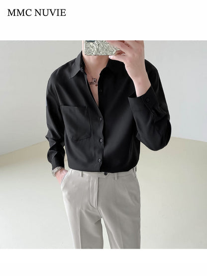 Men's Relaxed Silky Long Sleeve Shirt