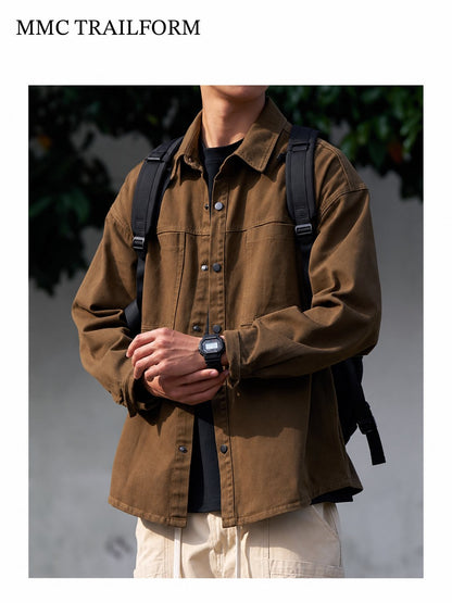 Men's Vintage Washed Utility Overshirt
