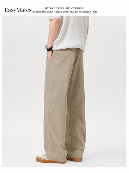 Men's Straight‑Leg Casual Pants