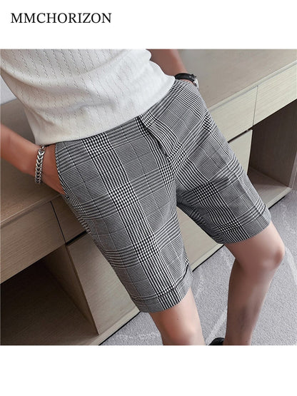 Men's Classic Plaid Tailored Shorts