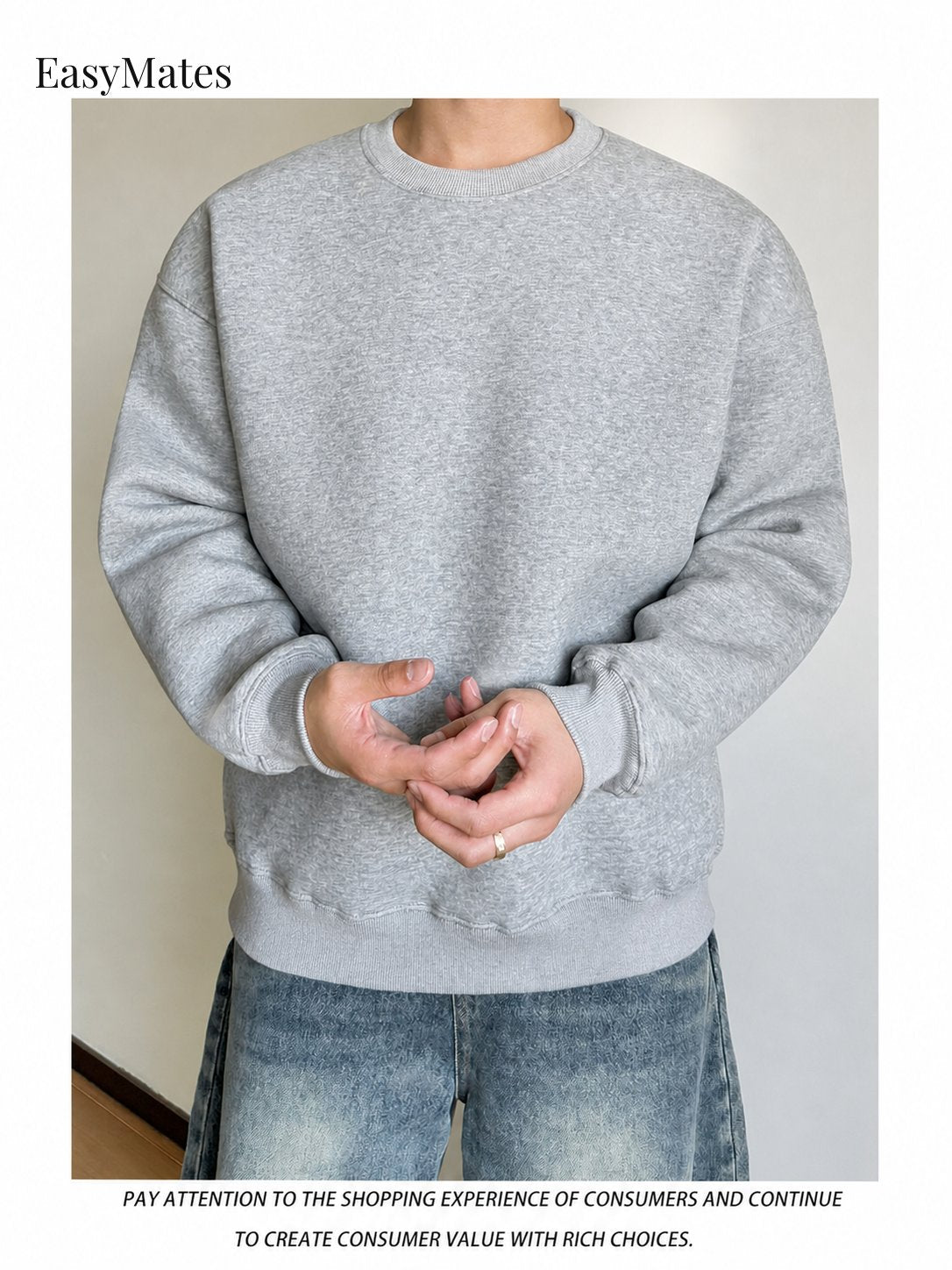 Cleanfit Heavyweight 420g Crew Neck Sweatshirt
