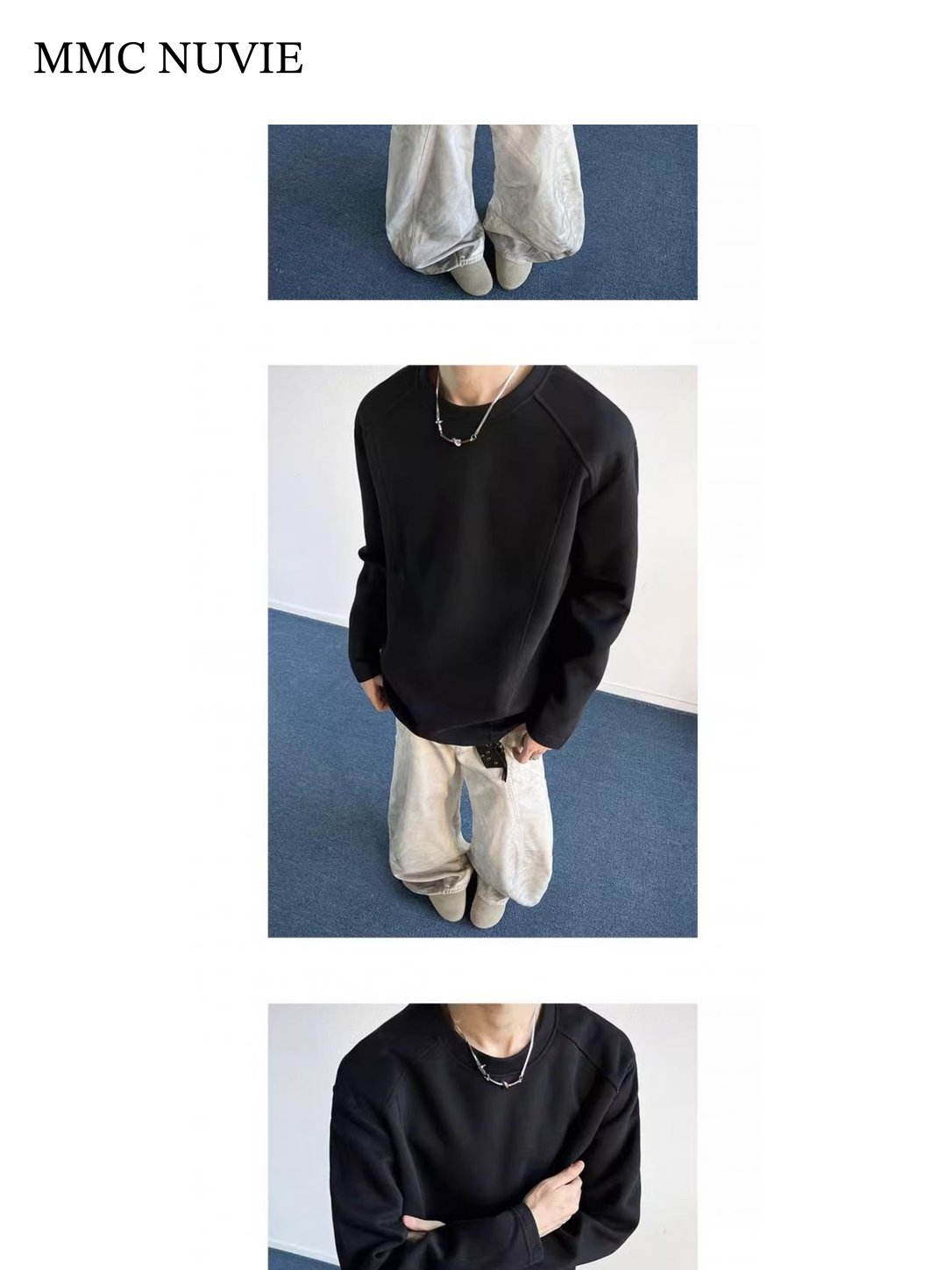 Men's Contrast Seam Raglan Long Sleeve Tee