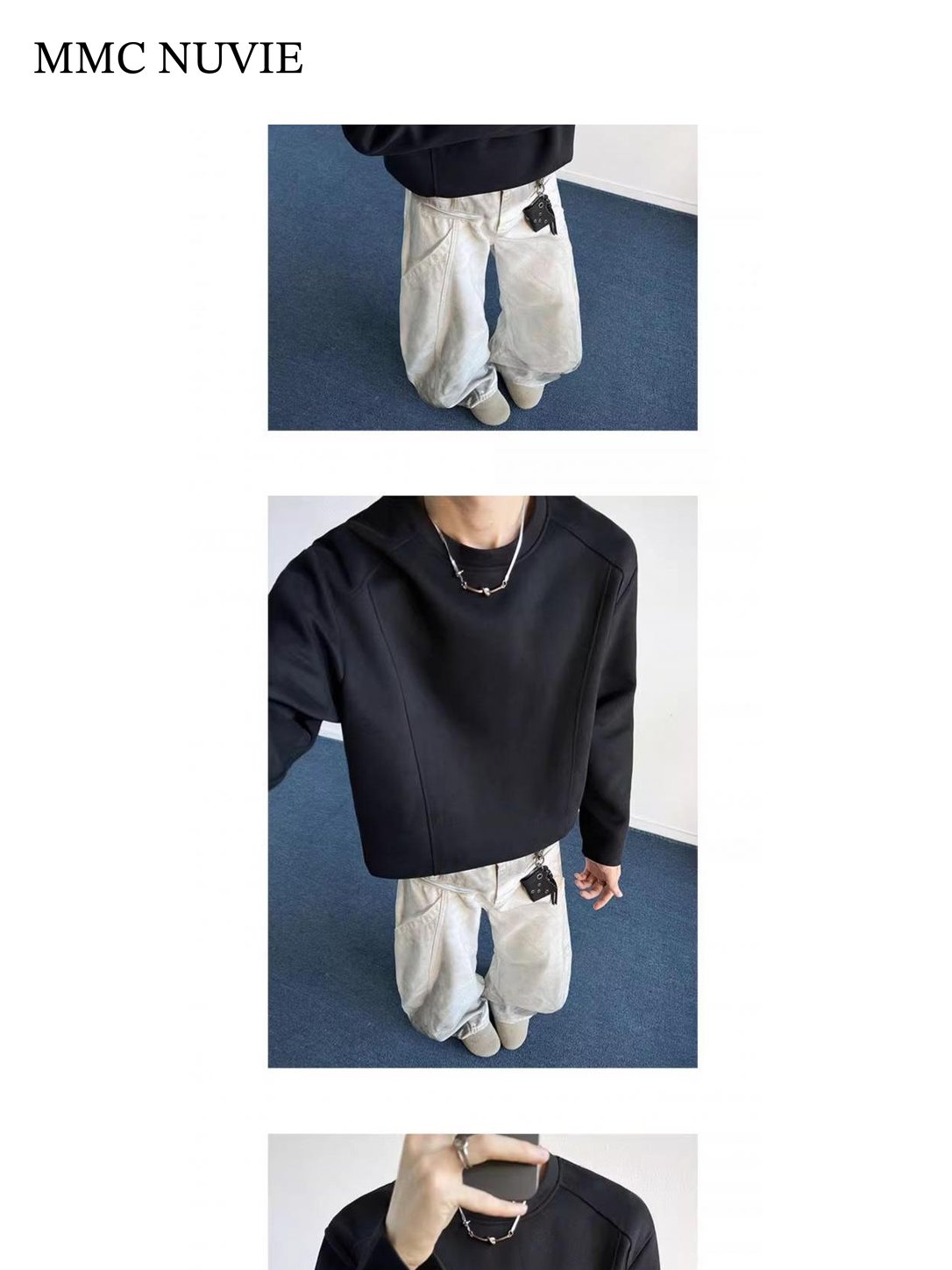 Men's Contrast Seam Raglan Long Sleeve Tee