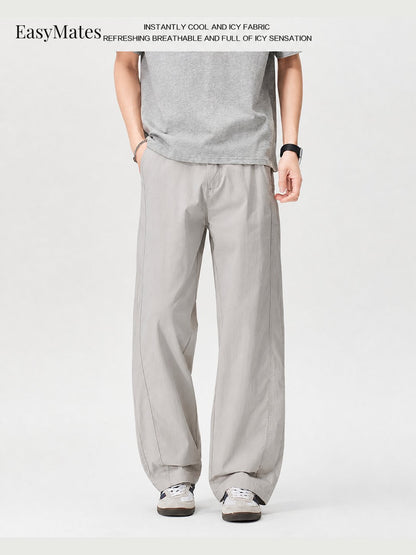 Men's Straight‑Leg Casual Pants