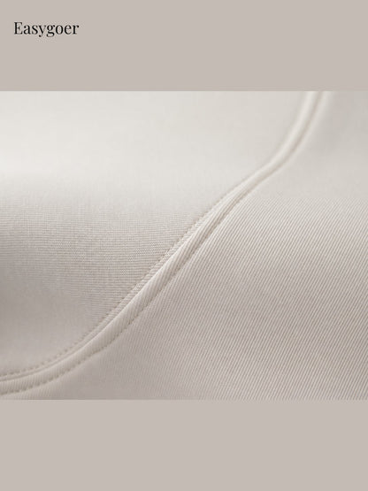 Minimalist Air-Layer Crewneck Sweatshirt