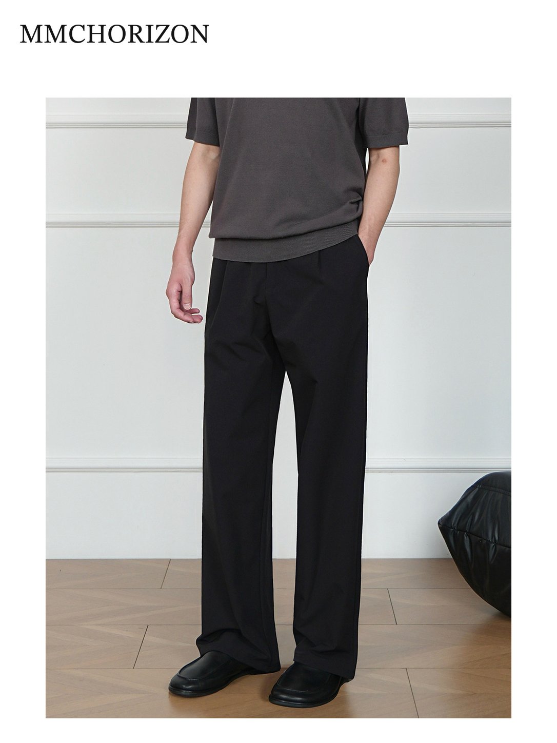 Men's Minimalist Wide-Leg Tailored Pants