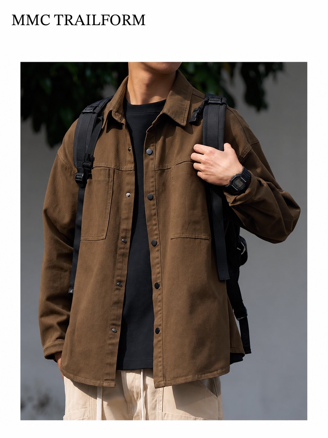 Men's Vintage Washed Utility Overshirt