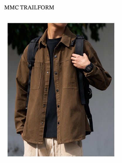 Men's Vintage Washed Utility Overshirt