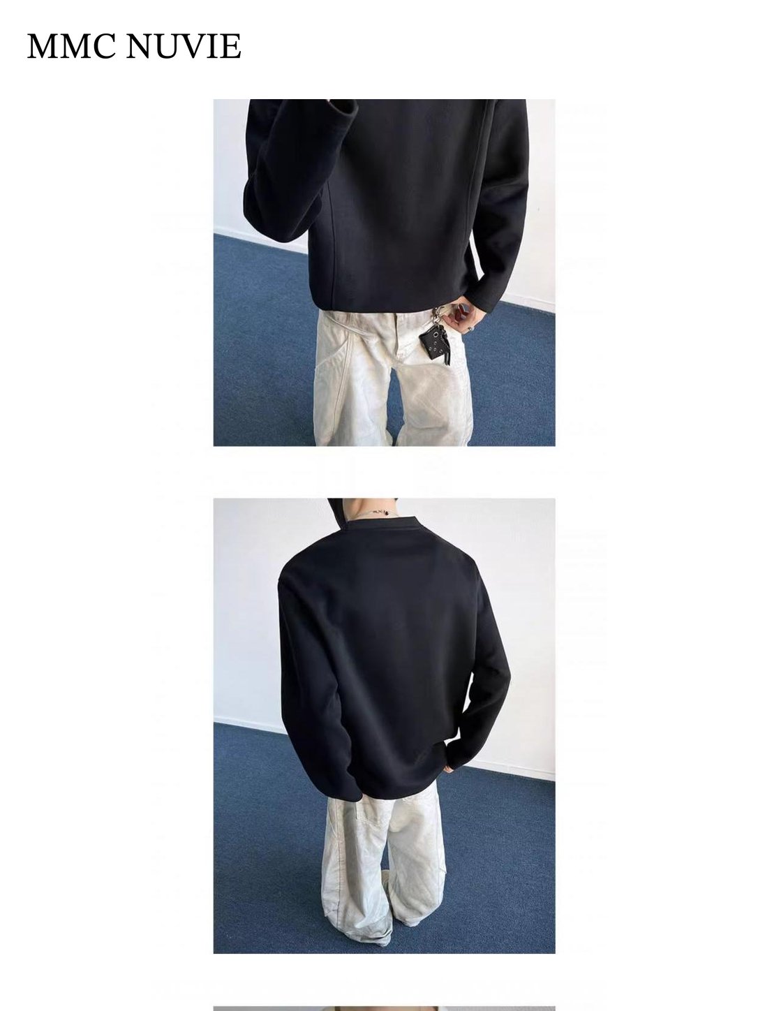 Men's Contrast Seam Raglan Long Sleeve Tee