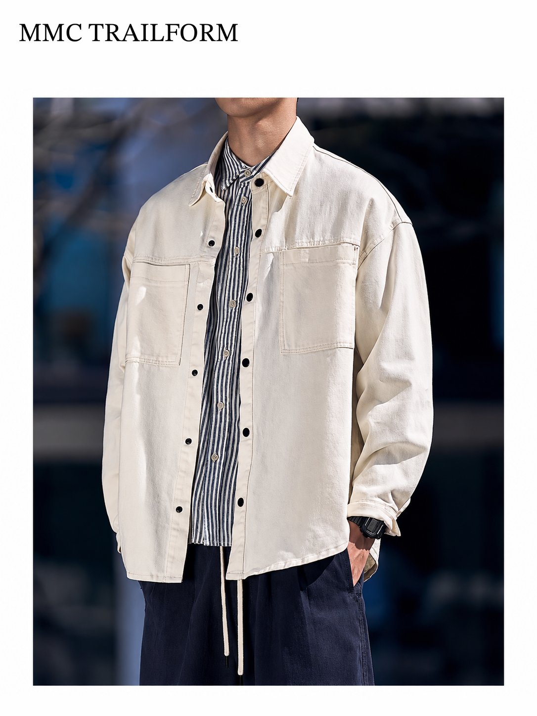Men's Vintage Washed Utility Overshirt
