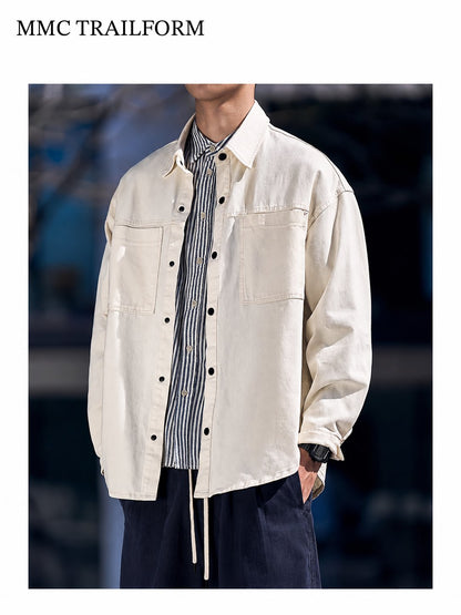Men's Vintage Washed Utility Overshirt
