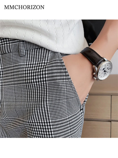Men's Classic Plaid Tailored Shorts