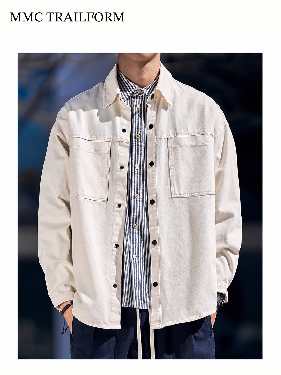 Men's Vintage Washed Utility Overshirt