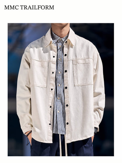 Men's Vintage Washed Utility Overshirt