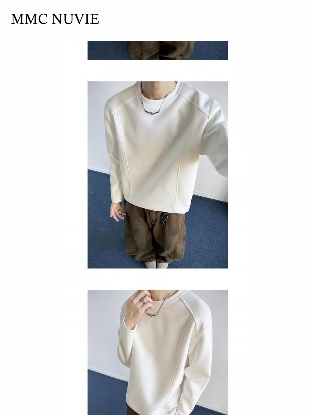 Men's Contrast Seam Raglan Long Sleeve Tee