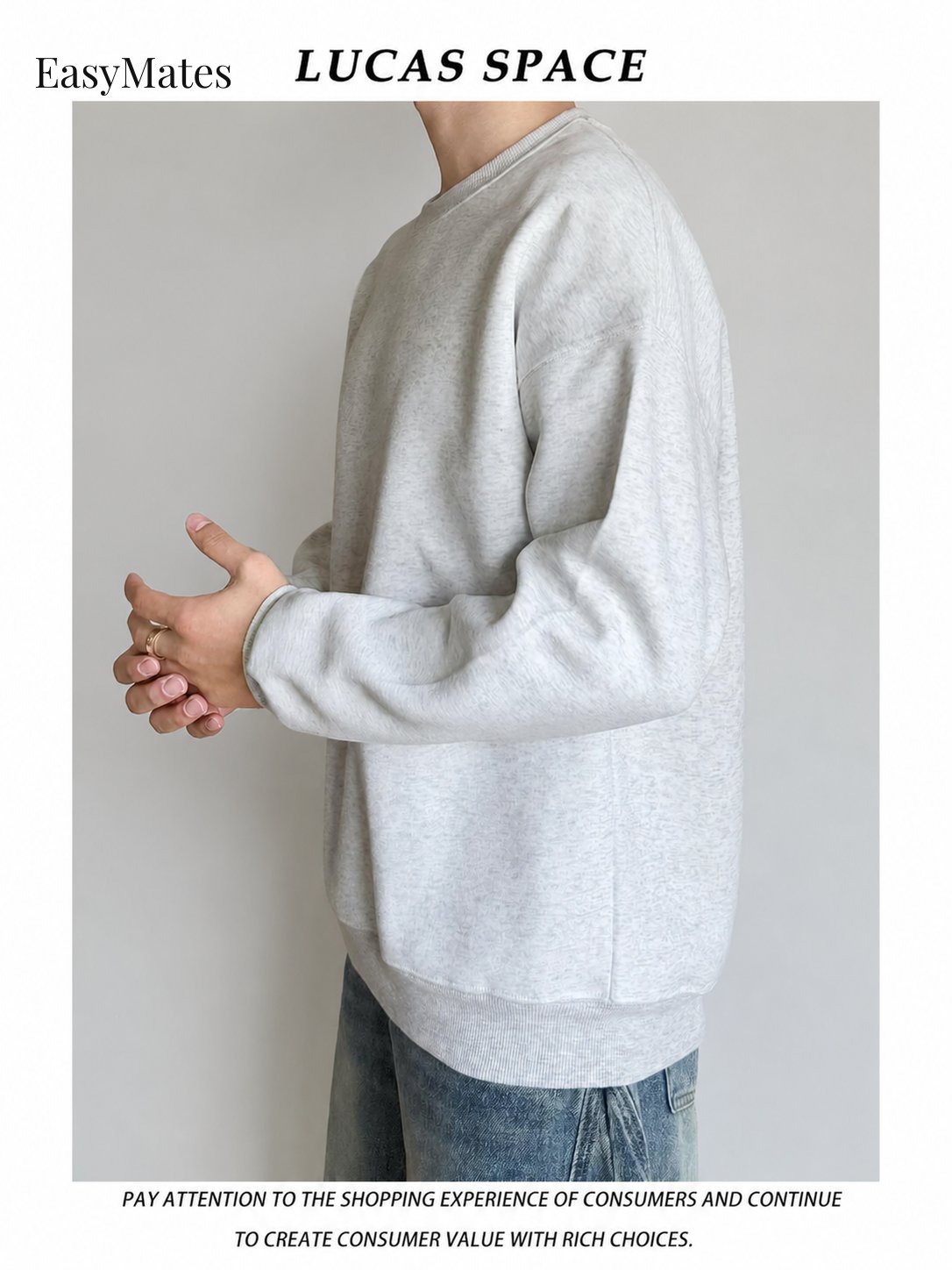 Cleanfit Heavyweight 420g Crew Neck Sweatshirt